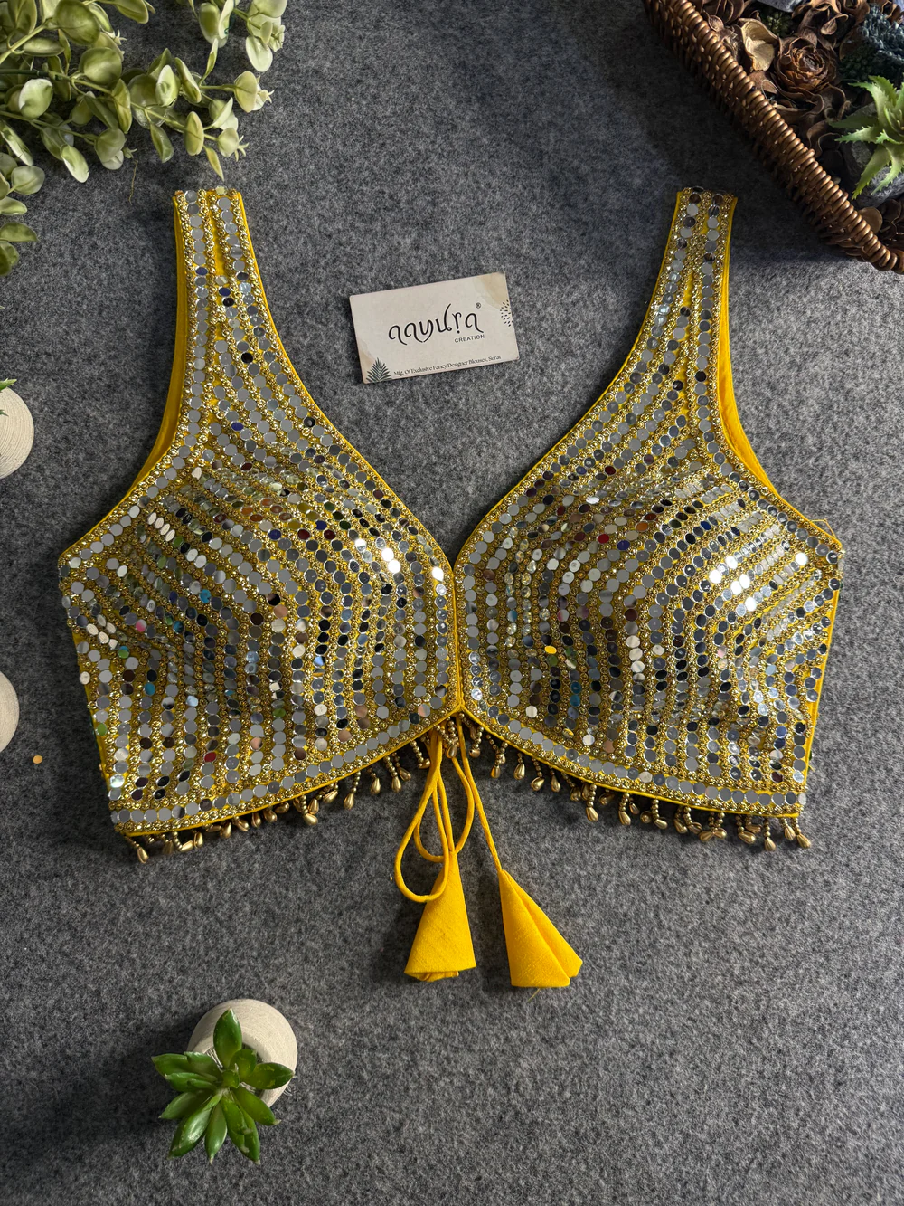 Yellow - Lunara Festive Glow Blouse